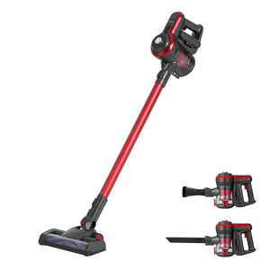 Devanti Stick Vacuum Cleaner Brushless Cordless 250W Red