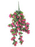 Artificial Plant Hanging Bougainvillea Plant (Pink / Lilac) UV Resistant 90cm