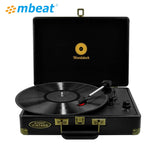 mbeat Woodstock Black Retro Turntable