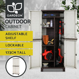 Gardeon Outdoor Storage Cabinet Cupboard Lockable Garage 173cm