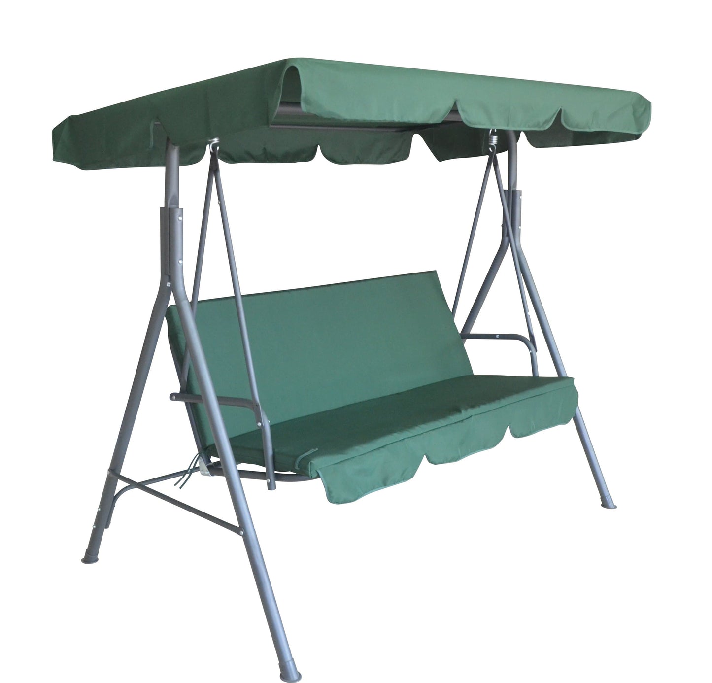 Milano Outdoor Steel Swing Chair - Dark Green