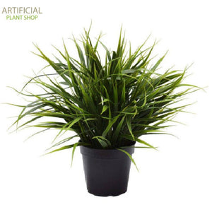 Artificial Plant Ornamental Potted Dense Green Grass 38cm