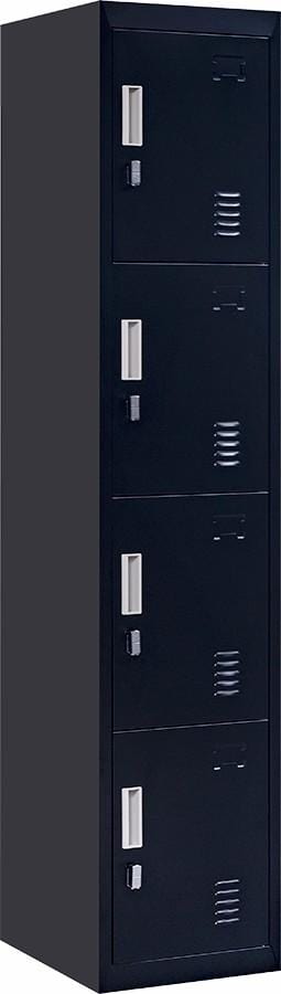 4-Door Vertical Locker for Office Gym Shed School Home Storage