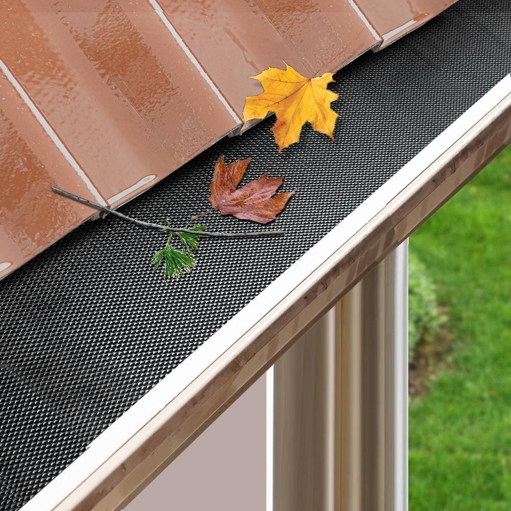 30x Gutter Guard Guards Aluminium Leaf Mesh Roof Tiles 100x20cm Brush DIY Deluxe Garden 30M