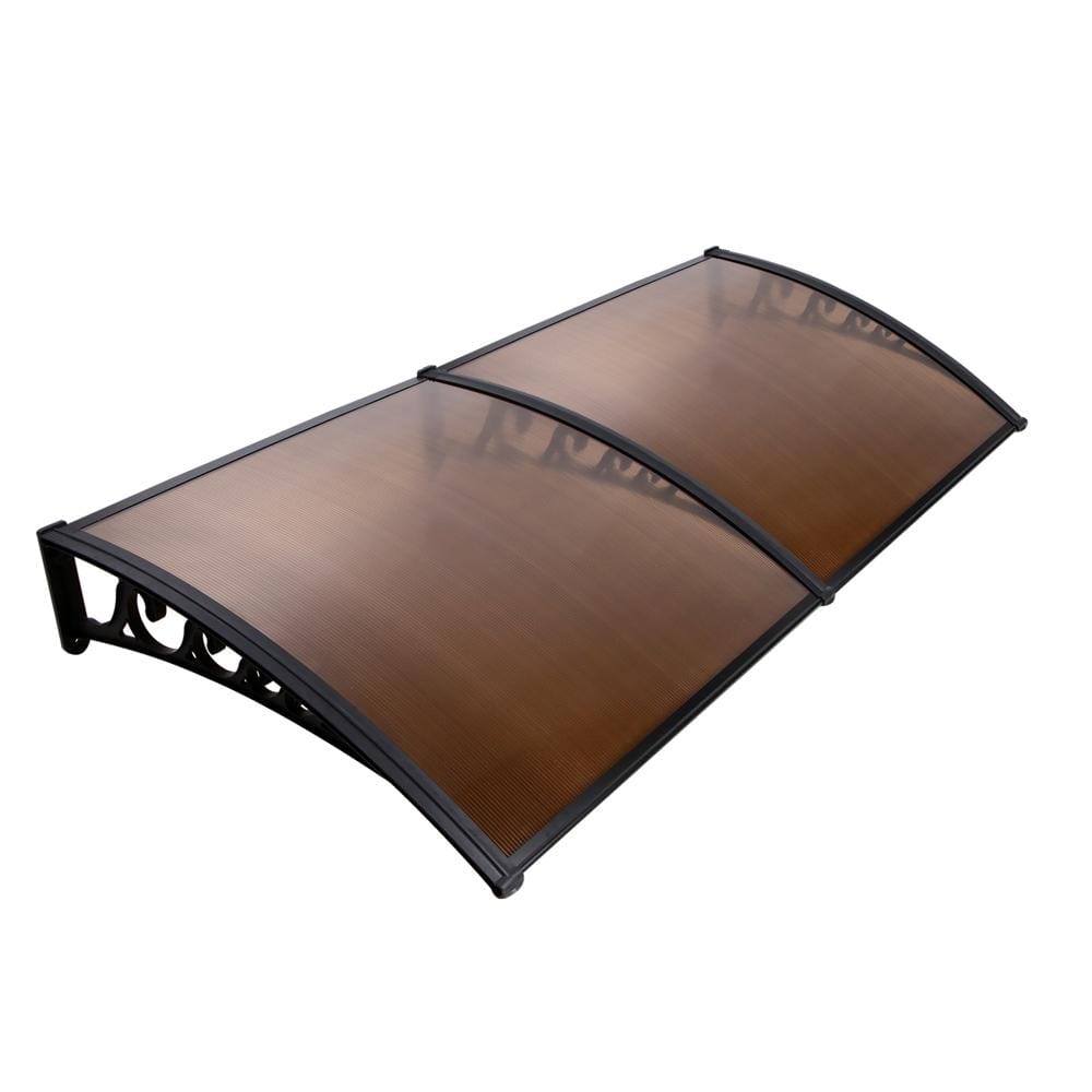 Window Door Awning Shade 1 x 2m - Brown