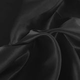 DreamZ Silky Satin Quilt Cover Set Bedspread Pillowcases Summer Single Black