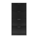 Artiss Shoe Cabinet Shoes Storage Rack Organiser 60 Pairs Black Shelf Drawer