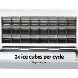 DEVANTi 3.2L Portable Ice Cube Maker Cold Commercial Machine Stainless Steel