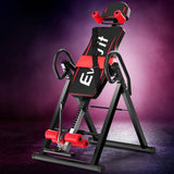 Everfit Inversion Table Gravity Exercise Inverter Back Stretcher Home Gym Black