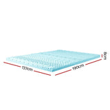 Giselle Bedding 11-zone Memory Foam Mattress Topper 8cm - Double