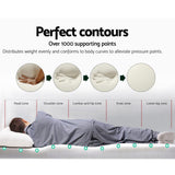 Giselle Bedding Memory Foam Mattress Topper w/Cover 8cm - Double