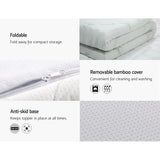 Giselle Bedding Cool Gel Memory Foam Mattress Topper w/Bamboo Cover 10cm - Queen