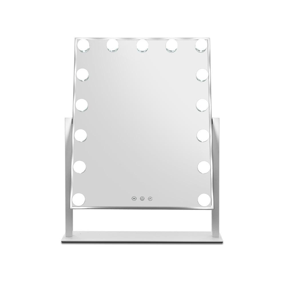 Hollywood Makeup Mirror with 15 Dimmable Bulb Lighted Dressing Mirror 40cm x 50 cm