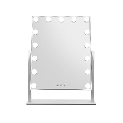 Hollywood Makeup Mirror with 15 Dimmable Bulb Lighted Dressing Mirror 40cm x 50 cm