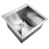 Cefito Stainless Steel Kitchen Sink 530X500MM Under/Topmount Sinks Laundry Bowl Silver