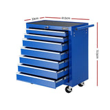 Giantz 7 Drawers Tool Chest and Trolley Blue