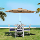 Instahut Outdoor Umbrella Umbrellas Tilt Sun Patio UV 2.7m