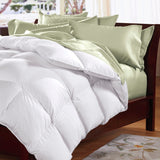 500GSM Soft Goose Feather Down Quilt Duvet Doona 95% Feather 5% Down All-Seasons - King Single - White