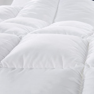 500GSM Soft Goose Feather Down Quilt Duvet Doona 95% Feather 5% Down All-Seasons - King Single - White