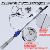 Electric Aquarium Fish Tank Cleaner Water Exchanger Siphon Vacuum Sand Cleaner