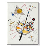 70cmx100cm Delicate Tension By Wassily Kandinsky Black Frame Canvas Wall Art