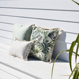 Cushion Cover-Coastal Fringe-Paint Stripes Smoke-35cm x 50cm