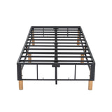 Metal Bedframe Mattress Foundation (Dark Grey) – Double