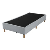 Metal Bedframe Mattress Foundation (Light Grey) – Double