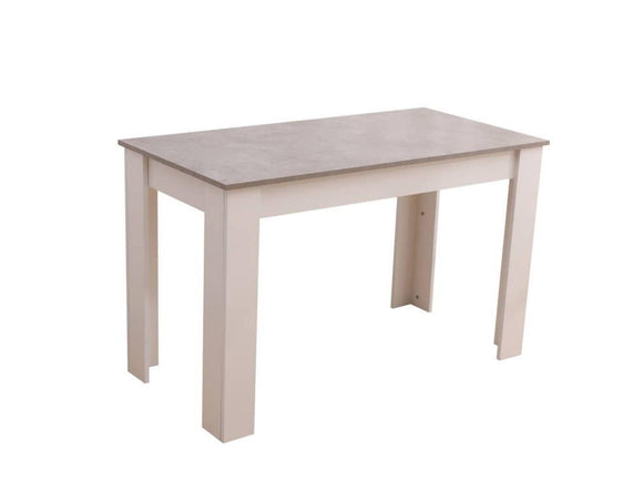 Dining Table Rectangular Wooden 120M-Grey&White