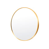 La Bella Gold Wall Mirror Round Aluminum Frame Makeup Decor Bathroom Vanity 60cm