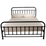 Metallica Queen Bed Size Metal Frame Platform Mattress Base - Black