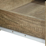 TV Cabinet 3 Storage Drawers with Shelf Natural Wood like MDF Entertainment Unit in Oak Colour