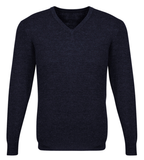 Mens Advatex Varesa Wool Pullover Jumper Cardigan - Navy - XL