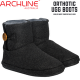 Archline Orthotic UGG Boots Slippers Arch Support Warm Orthopedic Shoes - Charcoal - EUR 35 (Women's US 4/Men's US 2)