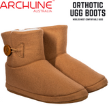 Archline Orthotic UGG Boots Slippers Arch Support Warm Orthopedic Shoes - Chestnut - EUR 41 (Women's US 10/Men's US 8)