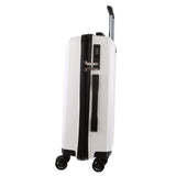 Pierre Cardin Inspired Milleni Cabin Luggage Bag Travel Carry On Suitcase 54cm (39L) - White