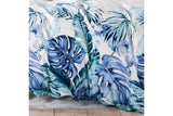 Luxton King Single Size Adelina Blue Teal Tropical Quilt Cover Set