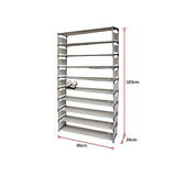 50 Pairs 10 Tiers Shoe Rack