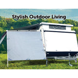 Pop Top Caravan Privacy Screen Sun Shade End Wall Roll Out Awning Side Extension