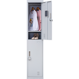 2-Door Vertical Locker for Office Gym Shed School Home Storage