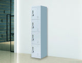 4-Door Vertical Locker for Office Gym Shed School Home Storage