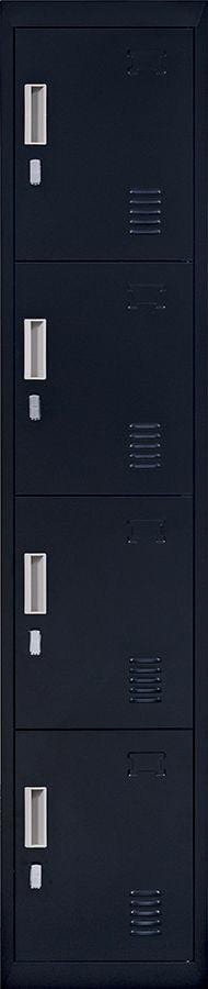 4-Door Vertical Locker for Office Gym Shed School Home Storage