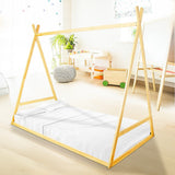 Kids Tent Montessori Toddler Floor Bed Wooden Bedframe