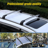 Lockable Aluminium Car Roof Rack Bars Without Rail Anti Theft Luggage Carrier