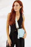 Cheeky X Vegan PU Leather Miami Crossbody - Light Blue