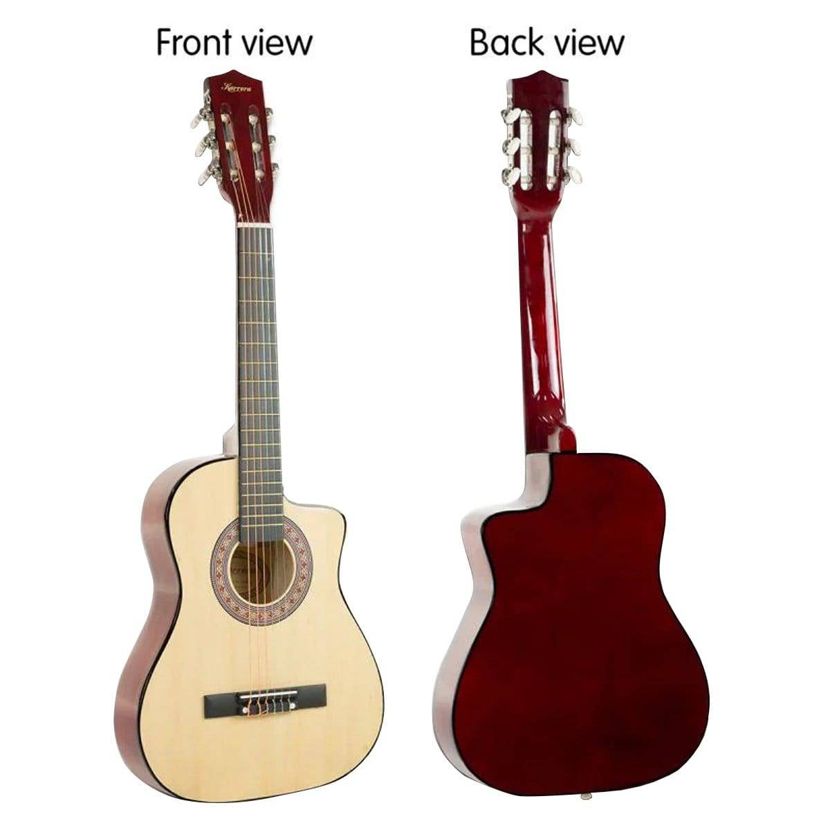 Cutaway Acoustic Guitar with guitar bag - Natural 38in