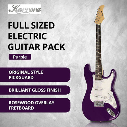 Karrera 39in Electric Guitar - Purple