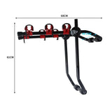 Monvelo Car Bike Rack Carrier 2/3 Bike Steel Foldable Hitch Mount Heavy Duty