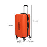 Slimbridge 30" Luggage Travel Suitcase Trolley Case Packing Waterproof Orange