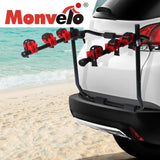 Monvelo Car Bike Rack Carrier 2/3 Bike Steel Foldable Hitch Mount Heavy Duty